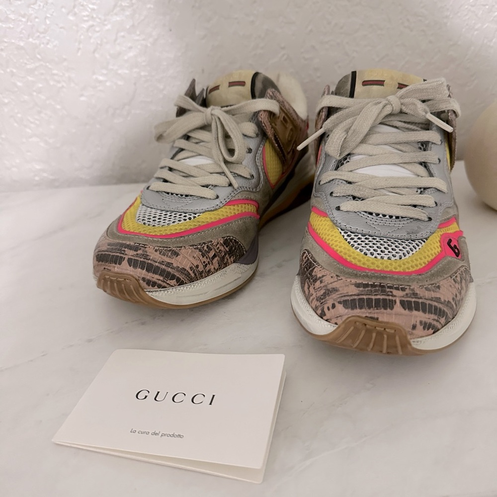 Gucci - Tejus Ultrapace Suede sneakers